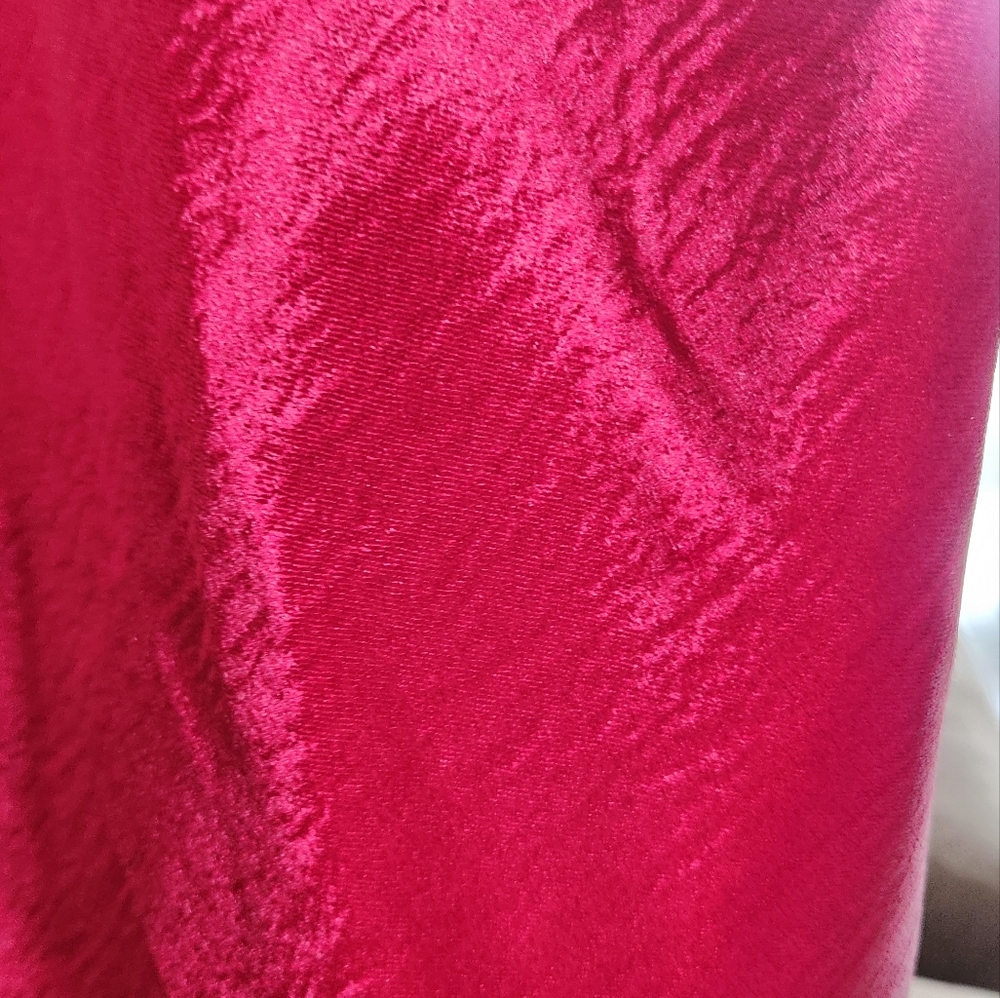 Red Midi Slip Skirt for Cocktail Events - Picture 6 of 6